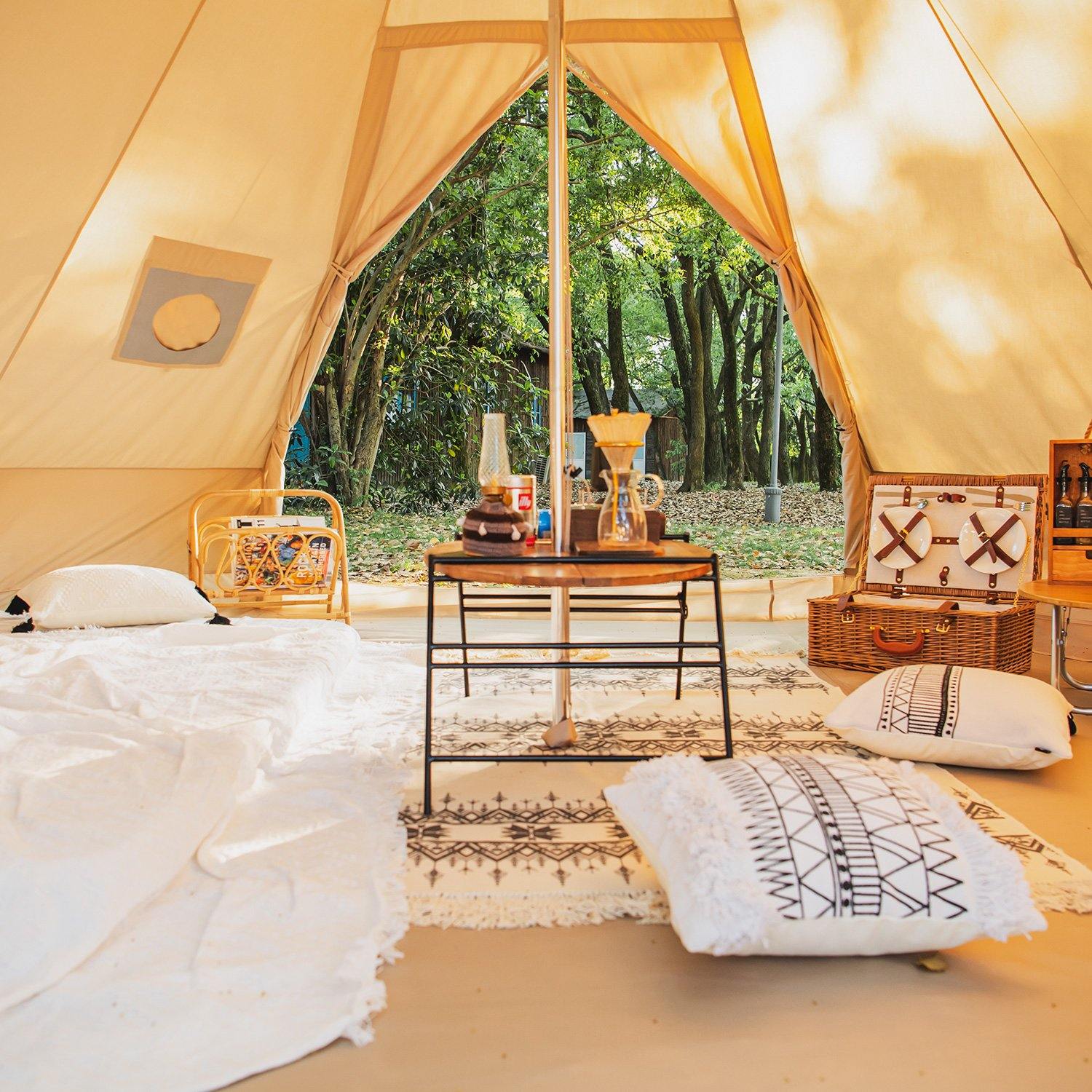 Naturehike bavlnený stan na glamping Pyramída 12.3