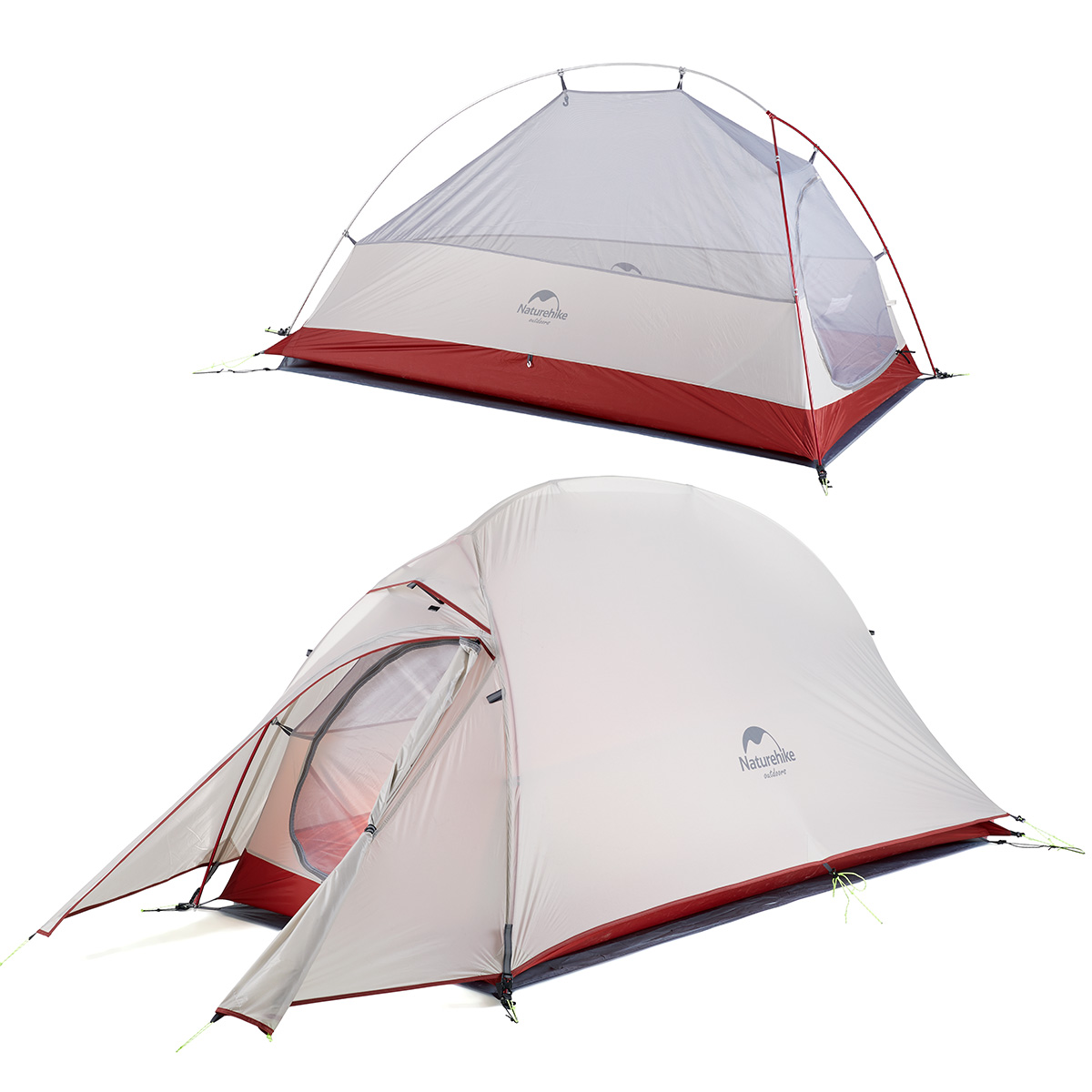 Naturehike ultraľahký stan Cloud Up1 20D 1350g - šedý