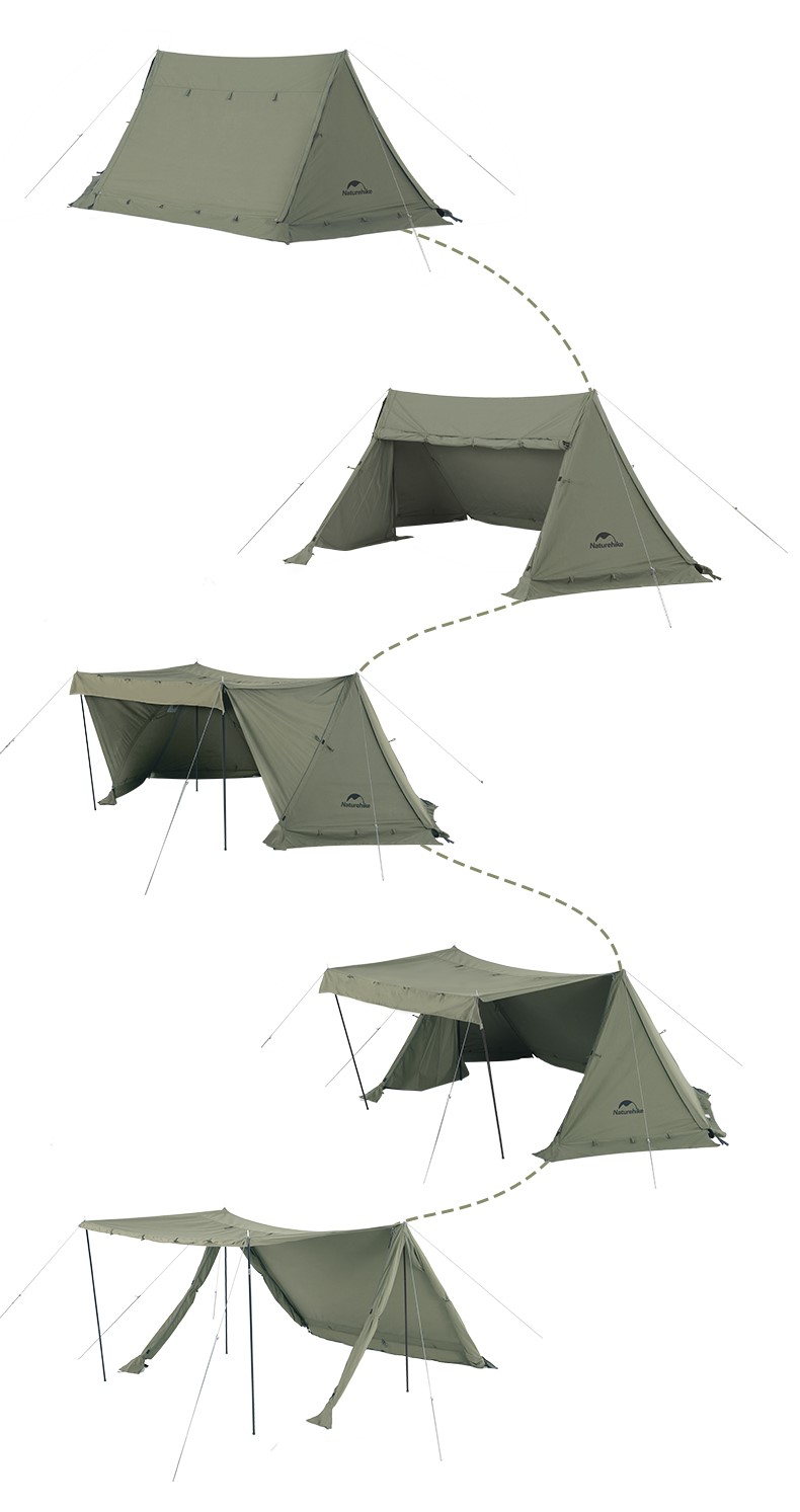 Naturehike army stan Ares 5800g - zelený