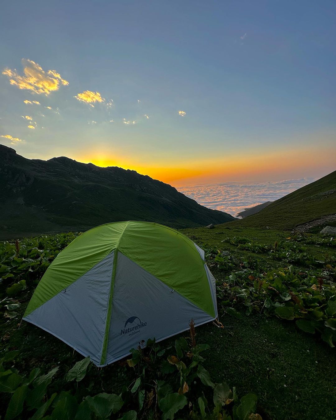 Naturehike stan kempingový Mongar 2 20D 1976g - šedo/limetkový