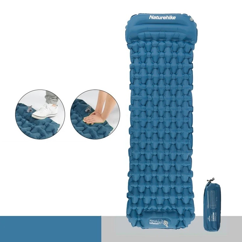 Naturehike nafukovacia karimatka FC-12 s manuálnou pumpou 730g - navy