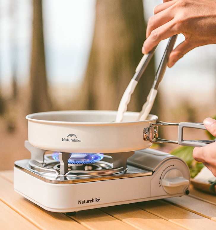 Naturehike hliníková sada riadu s keramickou vrstvou pre 3-4 osoby - 1138g