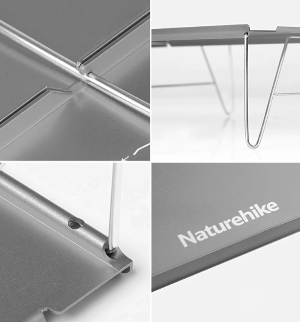 Naturehike ultralight skladací stolík MINI 460g - šedý