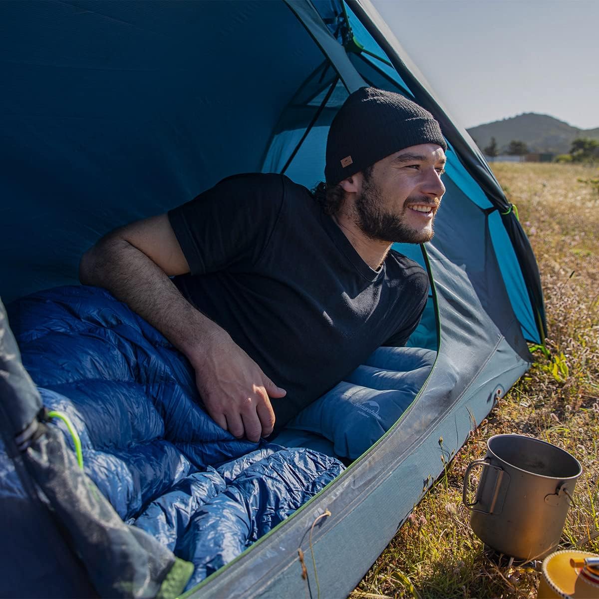 Naturehike ultraľahký cyklistický stan pre 1 os. 20D 1420g - navy