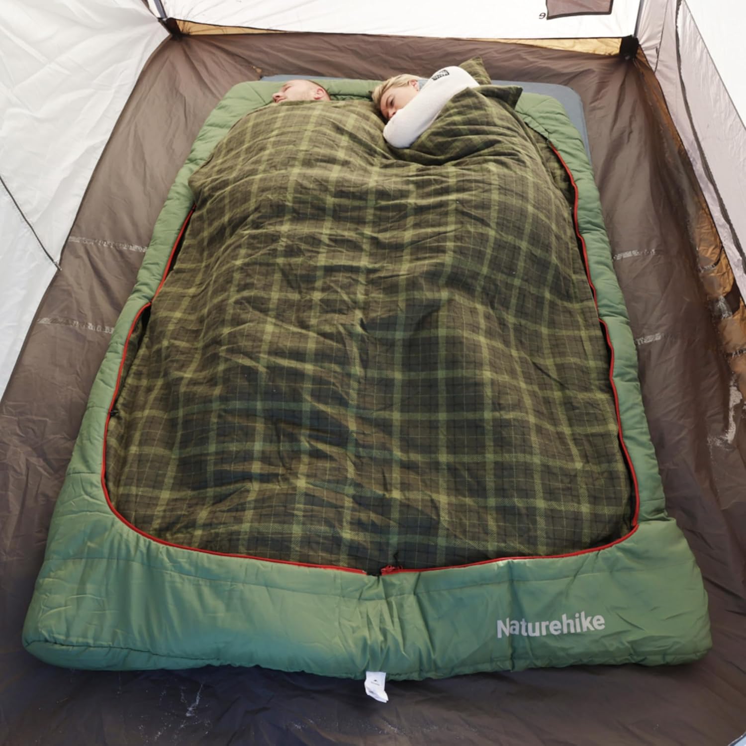 Naturehike dvojitý spací vak Akimo 5,4 kg - zelený