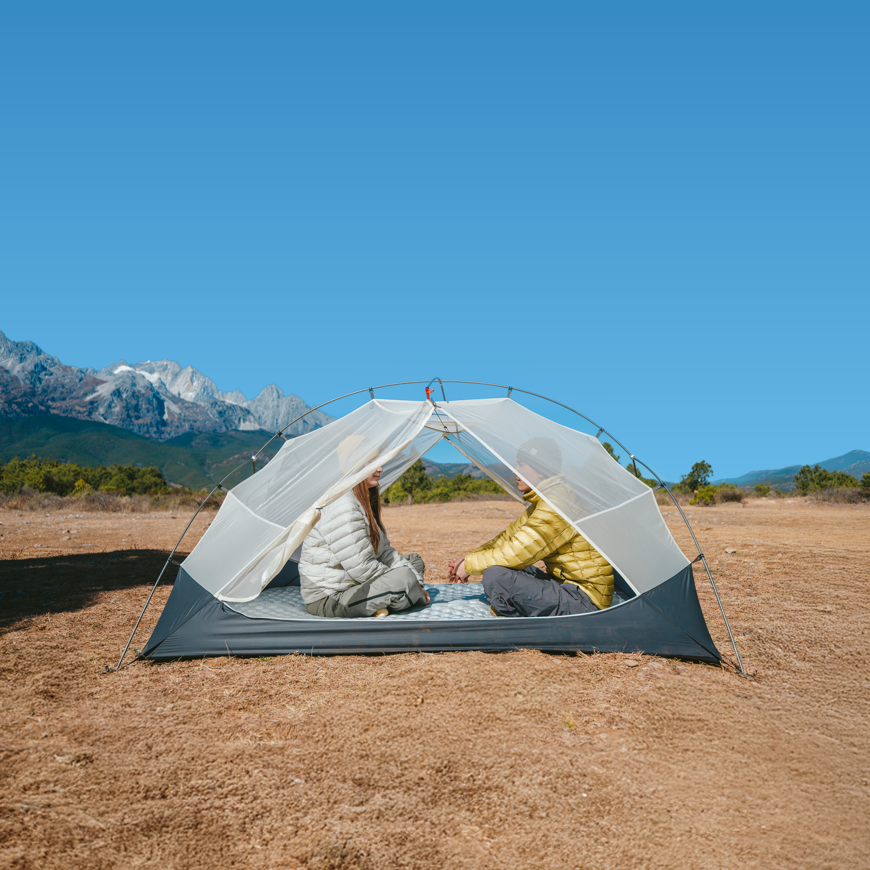 Naturehike ultraľahký stan Mongar 2 15D 1667g - pieskový
