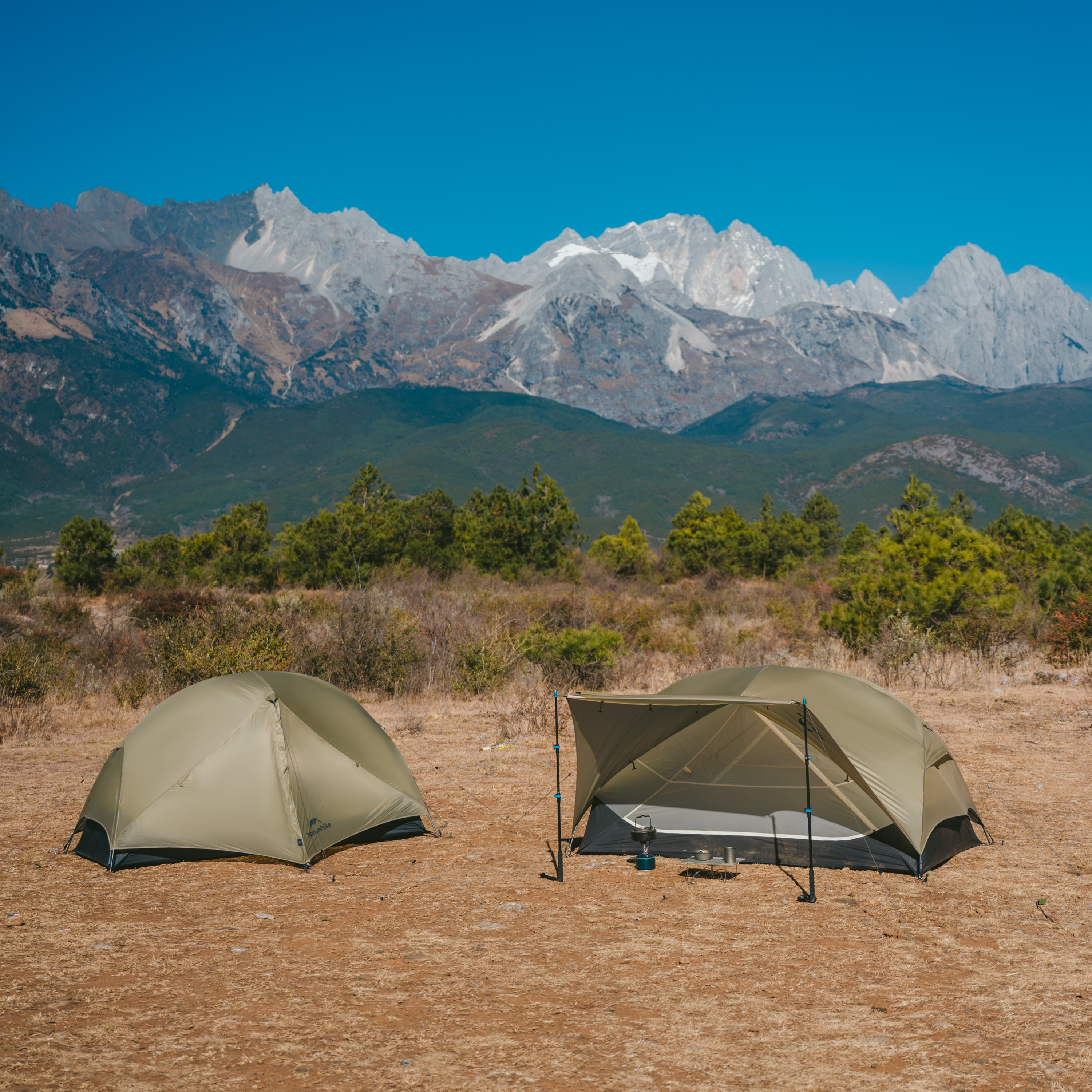 Naturehike ultraľahký stan Mongar 2 15D 1667g - pieskový