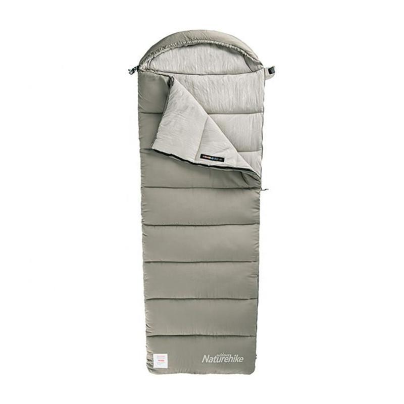 Naturehike prateľný spacák M400 s kapucňou 1860g - svetlo zelený - ľavý