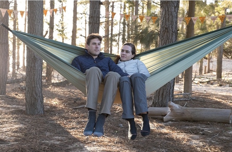 Naturehike hamaka s popruhmi na uchytenie pre 2 osoby 690g - zelená