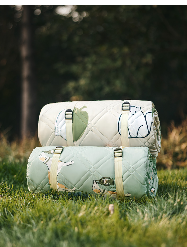 Naturehike pikniková deka Cat enjoy veľ. L 1500g - svetlo zelená