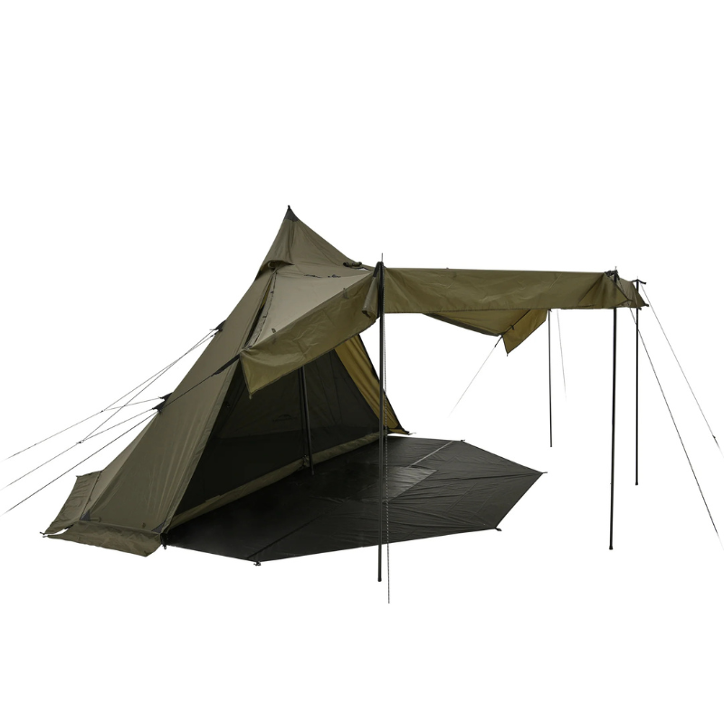 Naturehike podlaha oktagon k stanu Pasture Fire 2,2 kg - čierna