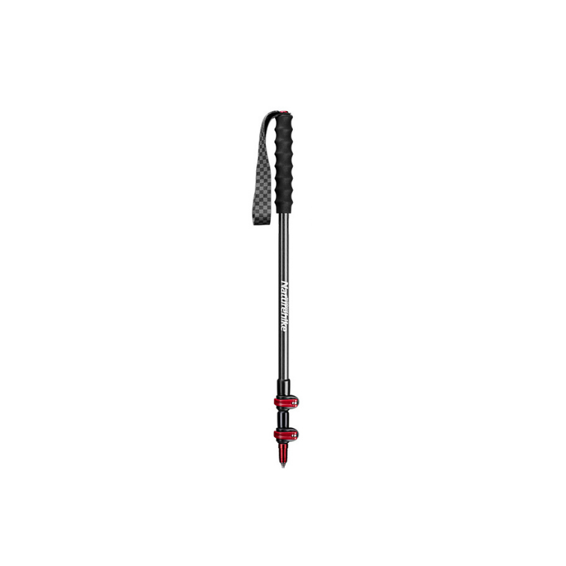 Naturehike carbonová teleskopická treková palička ST10 145g - čierna / červená