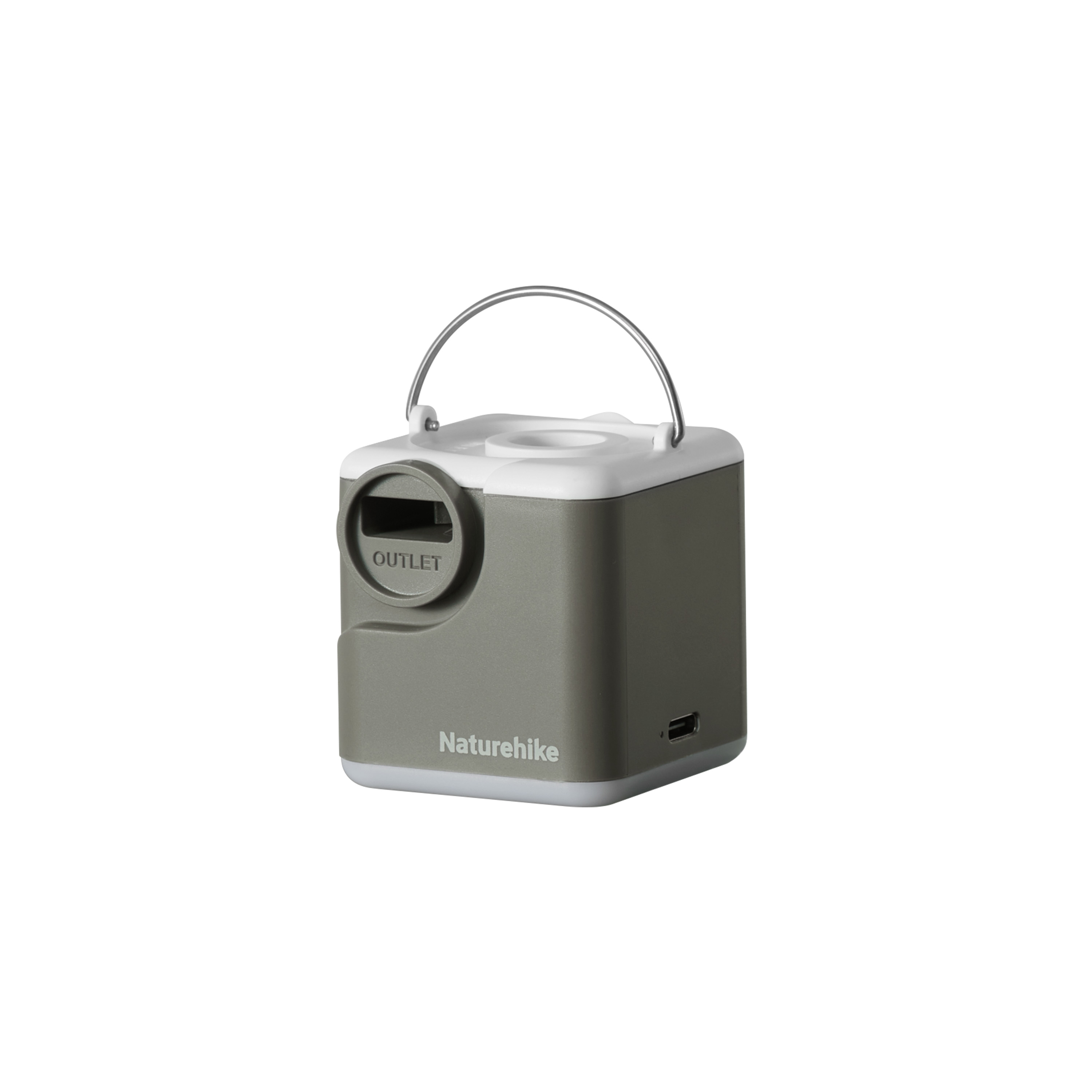 Naturehike Wind mini 2 kompresor/pumpa so svetlom 104g - zelená