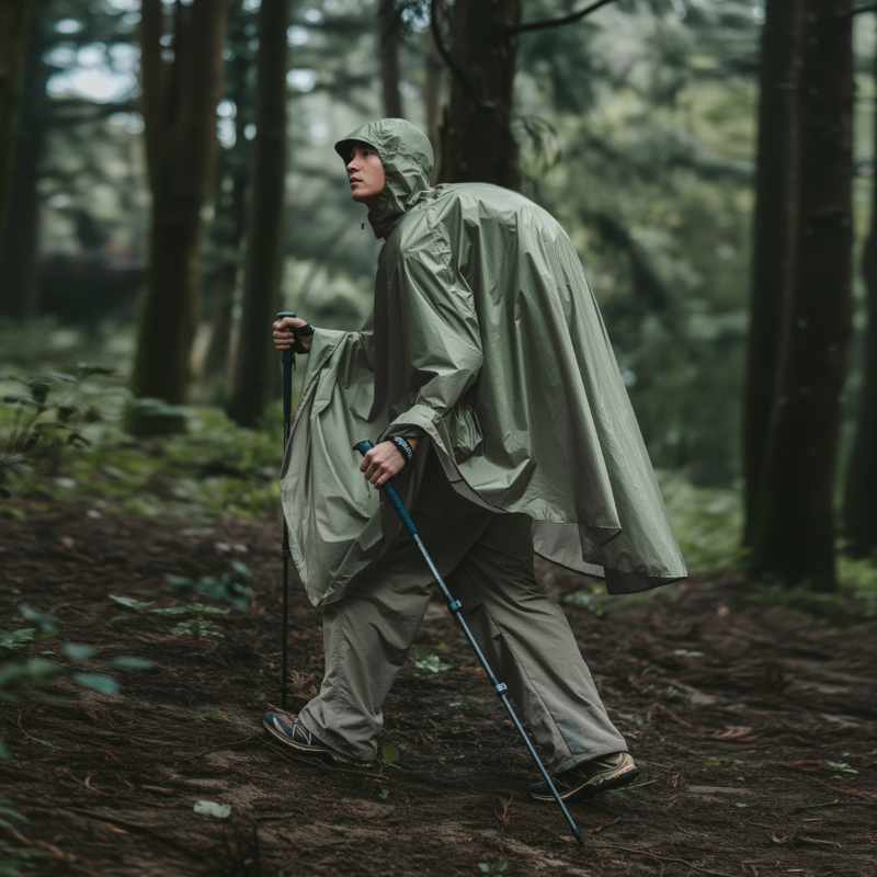 Naturehike ultraľahká pláštenka s kapucňou veľ. M 175g - olivová