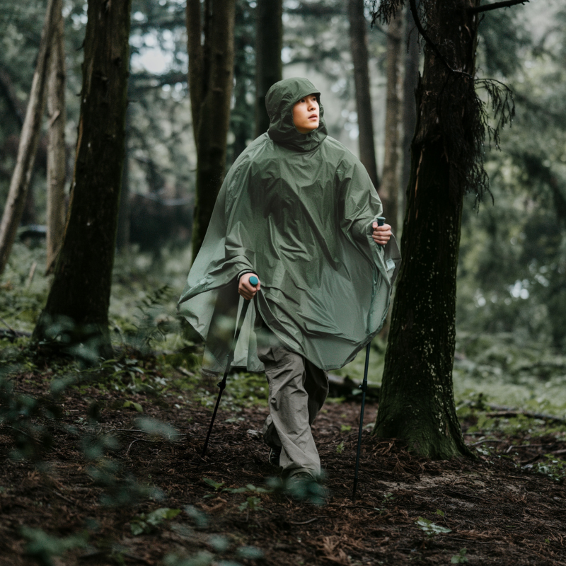 Naturehike ultraľahká pláštenka s kapucňou veľ. M 175g - olivová