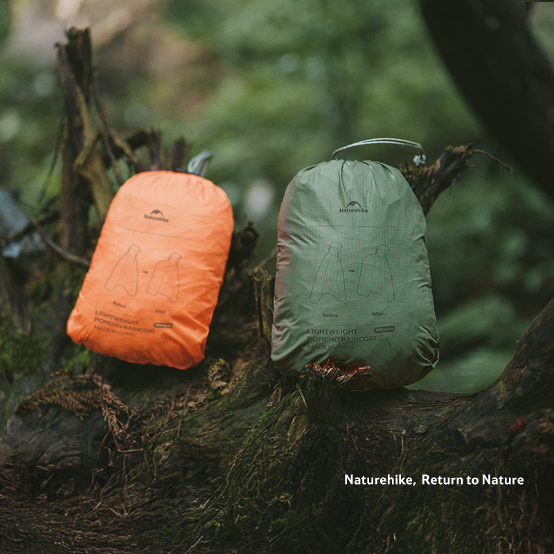 Naturehike ultraľahká pláštenka s kapucňou veľ. M 175g - olivová