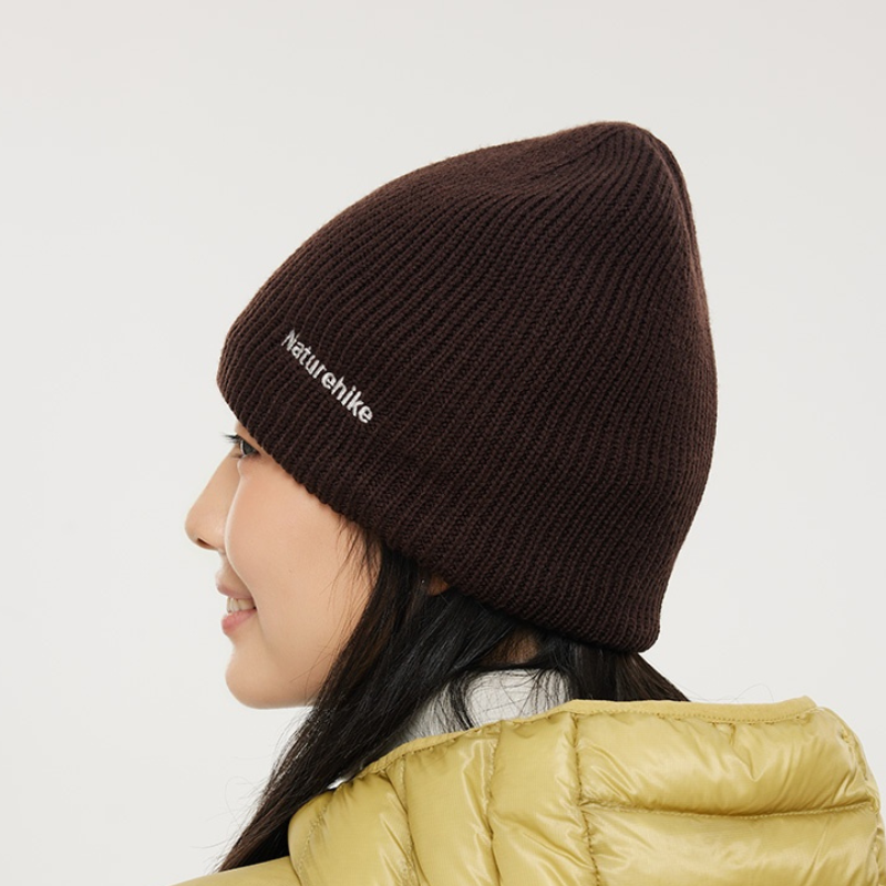 Naturehike zimná outdoorová pletená čiapka s PU vrstvou 97g - tmavo modrá