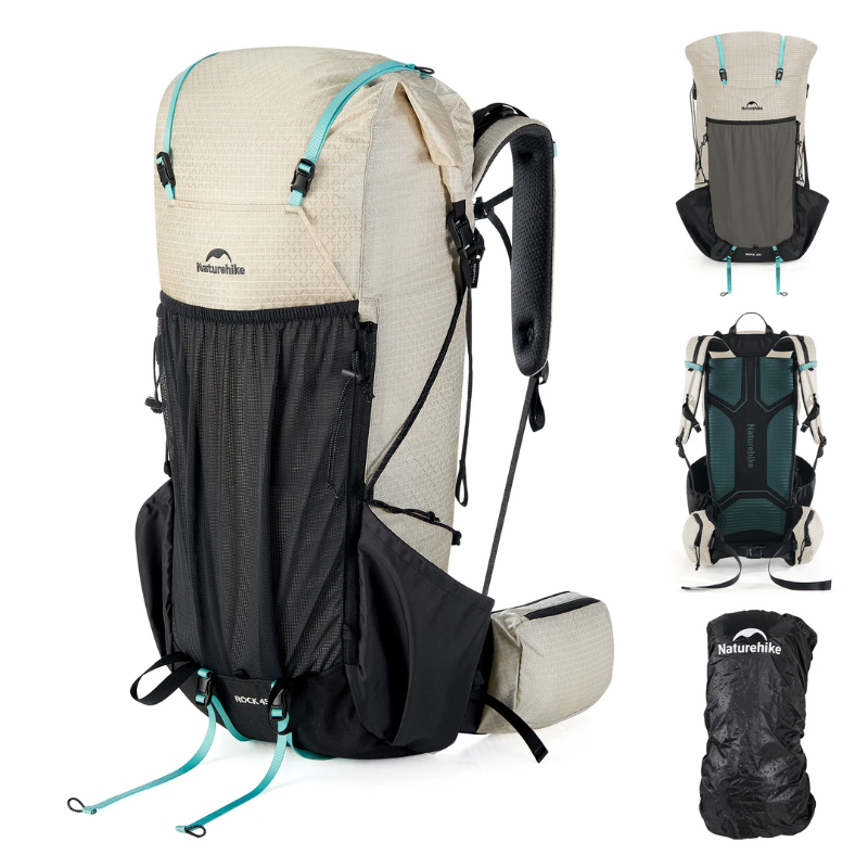 Naturehike Rock 2.0 30l - ultraľahký trekový batoh 1110g - krémový