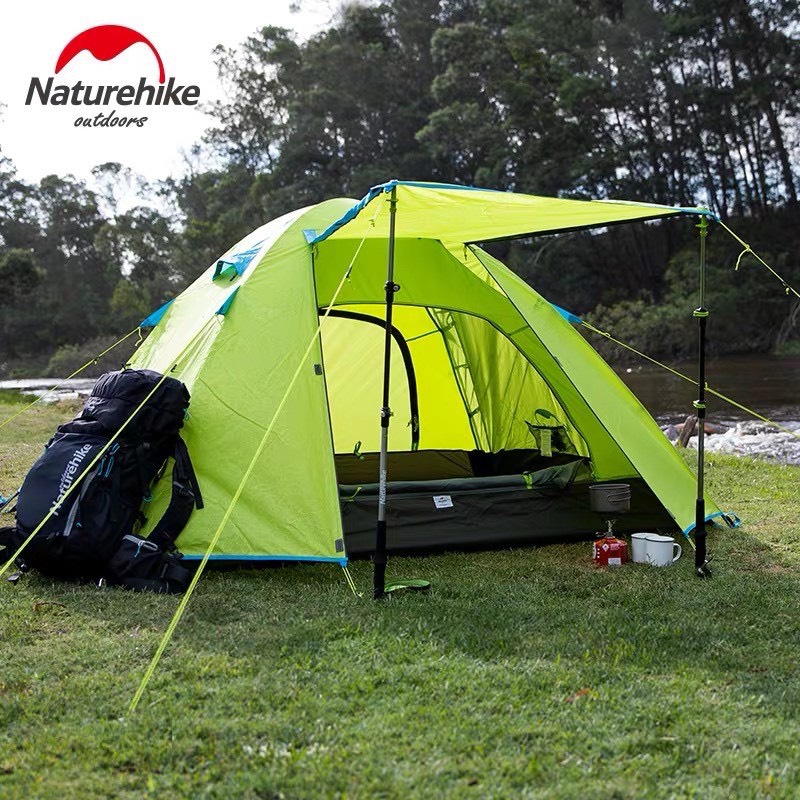 Naturehike stan P2 pre 2 osoby upg. váha 2200g - svetlo zelený