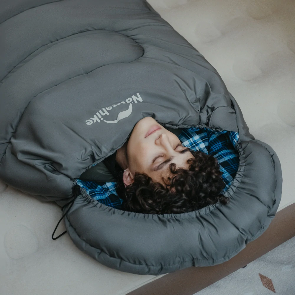Naturehike bavlnený spací vak HL500 modrý flanel 2,7kg