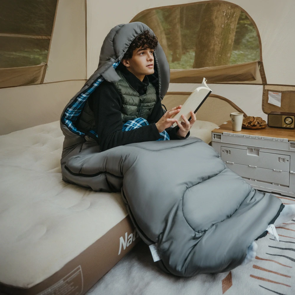 Naturehike bavlnený spací vak HL500 modrý flanel 2,7kg