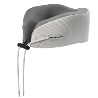 Naturehike cestovný vankúšik za krk z pamäťovej peny 460g - šedý