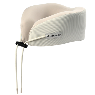 Naturehike cestovný vankúšik za krk z pamäťovej peny 460g - krémový