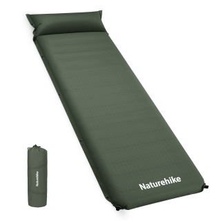 Naturehike samonafukovacia karimatka D04 s vankúšom - výška 10 cm - zelená