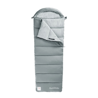Naturehike prateľný spacák M300 s kapucňou 1480g - šedý