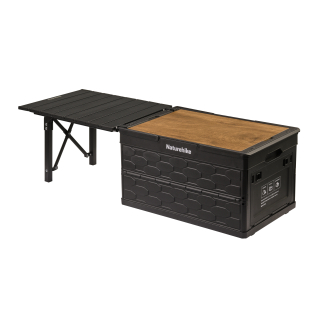 Naturehike skladovací box s odkladacím stolíkom - čierny