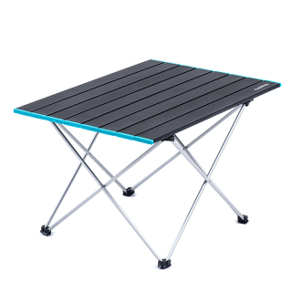 Naturehike ľahký skladací hliníkový stolík L 68x46 cm 1700g - šedý