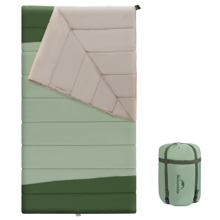 Naturehike extra široký spací vak YC300 2,4 kg - zelený