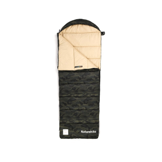 Naturehike spací vak M320 s kapucňou 1560g - tmavá kamufláž - ľavý
