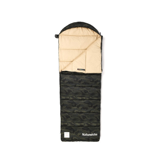 Naturehike spací vak M320 s kapucňou 1560g - tmavá kamufláž - pravý