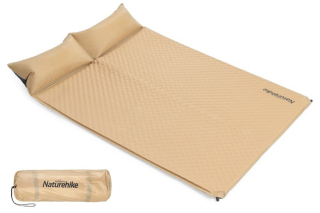 Naturehike samonafukovacia karimatka s integrovanými vankúšmi Base 2400 g - pre 2 osoby - zlatá