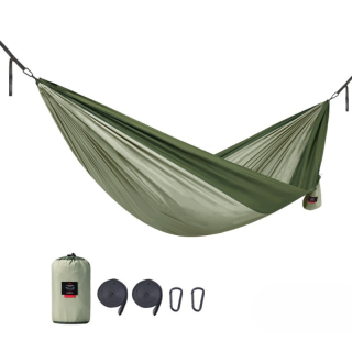 Naturehike hamaka s popruhmi na uchytenie pre 2 osoby 690g - zelená