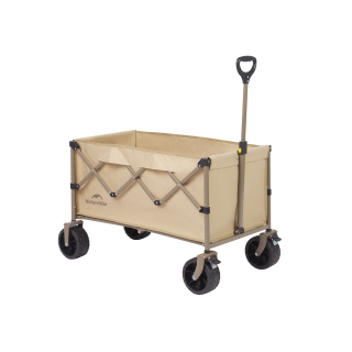 Naturehike veľkokapacitný skladací vozík Plus L 10 kg - krémový