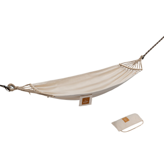 Naturehike plátená hamaka s jutovými lanami 2,5 kg - biela