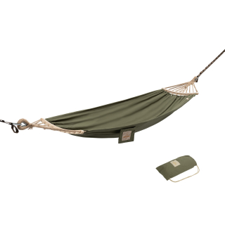 Naturehike plátená hamaka s jutovými lanami 2,5 kg - zelená