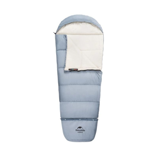 Naturehike detský rastúci spacák C300 1450g - modrý - ľavý