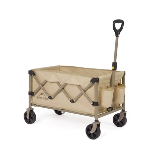 Naturehike skladací prepravný vozík na kolieskach Smart 6 kg - krémový